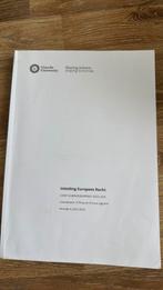 Inleiding Europees Recht, Boeken, Ophalen of Verzenden, Gelezen, Overige niveaus