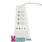 SmartLife Stekkerdoos, Contactdoos, 4x plug, 2x USB-A, USB-C, Nedis SmartLife, Nieuw, Info@marbeco.nl, Stopcontact