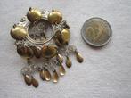 12.  Schitterende oude broche Noorwegen, solje zilver 830, Ophalen, Zilver, Broche