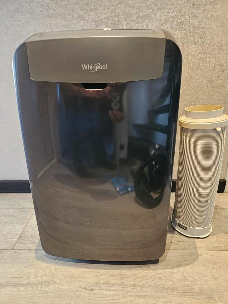 Whirlpool Mobiele Airco - Verrijdbaar, Witgoed en Apparatuur, Airco's, Gebruikt, Mobiele airco, Minder dan 60 m³, Koelen en Ontvochtigen