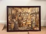Schilderij met Houten Lijst - Anton Pieck Bakkerij, Ophalen of Verzenden