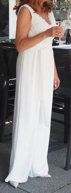 Trouwjurk/Jumpsuit, Kleding | Dames, Trouwkleding en Trouwaccessoires, Ophalen of Verzenden, Zo goed als nieuw, Wit, Trouwjurk