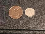 NETHERLANDS 1948 5 cent En 10 cent uit 1948, Postzegels en Munten, Munten | Nederland, Ophalen of Verzenden, Koningin Wilhelmina