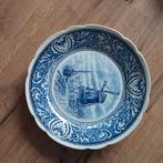 Delfts Blauw Bord met Molen, Antiek en Kunst, Ophalen of Verzenden