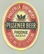 PHOENIX etiket - pilsener beer nr. 27567, Ophalen of Verzenden, Nieuw, Overige typen, Overige merken
