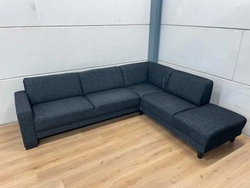 Mooie luxe zwarte hoekbank - GEREINIGD!!! beschikbaar voor biedingen