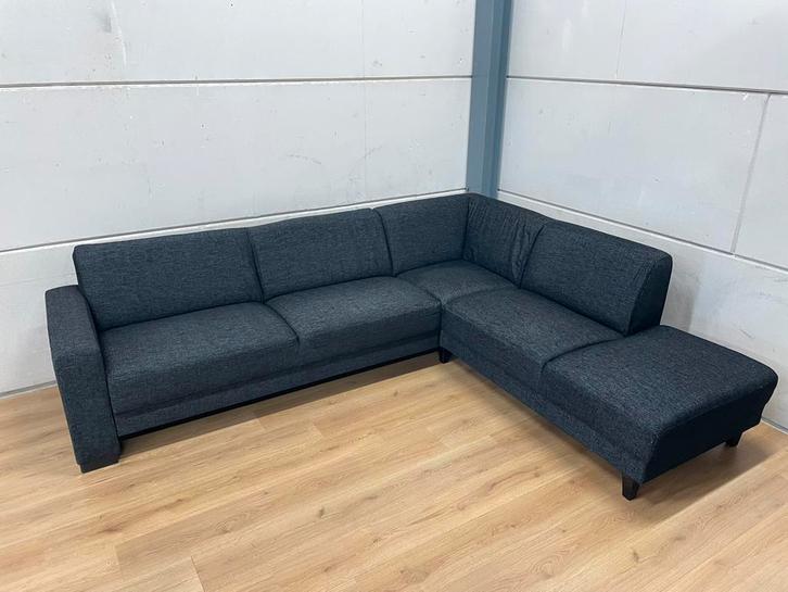 Mooie luxe zwarte hoekbank - GEREINIGD!!!, Huis en Inrichting, Banken | Bankstellen, Zo goed als nieuw, Hoekbank, Vierpersoons of meer