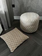 Mooie poef loods5 met bijpassend kussen, Ophalen, Minder dan 50 cm, 125 cm of meer, Rond