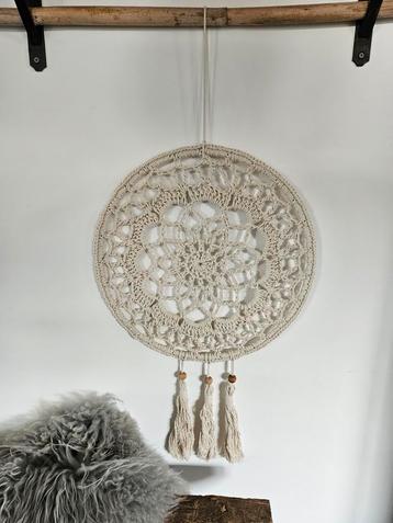 Ibiza stijl gehaakte decoratie hanger/ krans. beschikbaar voor biedingen
