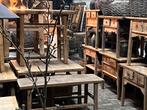 Originele oude Chinese sidetable met en zonder lade diverse, Ophalen, 100 tot 150 cm, Zo goed als nieuw, Stoer sober landelijk hoffz aura Peeperkorn