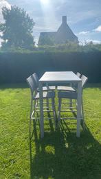 Barset voor in de tuin, Ophalen, 4 zitplaatsen, Gebruikt, Aluminium