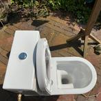 Verhoogde senioren toilet, Doe-het-zelf en Verbouw, Sanitair, Steen, Toilet, Gebruikt, Ophalen