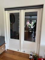 Mooie houten Tuindeuren met HR++, Ophalen, Gebruikt, 120 cm of meer, Buitendeur