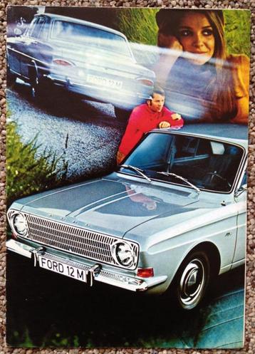 Uitklapfolder Ford 12M, 12M Station Wagon & 12M Coupe (P6)  beschikbaar voor biedingen