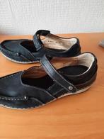 Hele mooie leren Wolky schoenen mt 40 zwart met klittenband, Gedragen, Sandalen of Muiltjes, Zwart, Verzenden