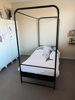 Hemelbed VT wonen Bunk, metaal zwart incl matras 90 x 200, Huis en Inrichting, Slaapkamer | Bedden, Metaal, Zwart, Ophalen