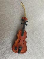 Miniatuur Viool Hout zonder Strijkstok 10,5 cm, Antiek en Kunst, Ophalen of Verzenden