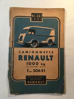 Renault Camionnette 206 E1 Catalogue De Pieces(1945), Gelezen, Renault, Renault Camionnette 206 E1, Ophalen of Verzenden