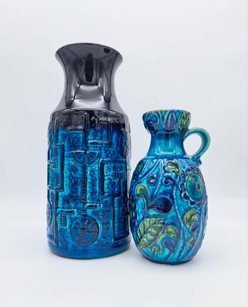 Prachtige zeldzame set vintage West-Germany vazen BAY  beschikbaar voor biedingen