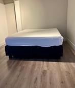 Boxspring antraciet 160 x 200 cm, Huis en Inrichting, Slaapkamer | Bedden, Ophalen, Tweepersoons, Zo goed als nieuw, 200 cm