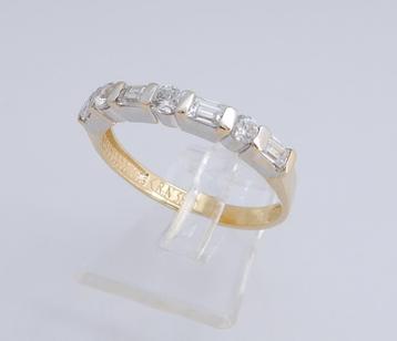 14 karaat Gouden Ring Baguette Alliance Damesring M18.25 beschikbaar voor biedingen