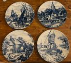 Delfts Blauwe Borden - Seizoenen op het Boerenland, Antiek en Kunst, Ophalen of Verzenden