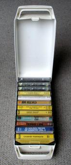 12 verschillende COUNTRY cassettes in WITTE BOX ZGAN, 2 t/m 25 bandjes, Met bewaardoos, rek of koffer, Ophalen of Verzenden, Zo goed als nieuw