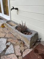 Natuurstenen/ arduin trog voederbak 2 bakken, Tuin en Terras, Ophalen of Verzenden, Steen