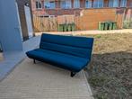 Mooie donkerblauwe slaapbank - Leen Bakker, Ophalen, Eenpersoons, 140 cm, Zo goed als nieuw