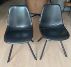 2 Dutchbone Franky stoelen - Zwart, Huis en Inrichting, Stoelen, Ophalen, Zo goed als nieuw, Zwart, Twee
