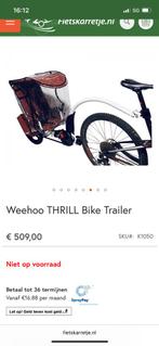 Weehoo thrill net onderhoudsbeurt gehad, Fietsen en Brommers, Opvouwbaar, 20 tot 40 kg, Ophalen of Verzenden, Aanhangfiets