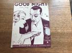 Good Night Waltz Song - Leo Wood bladmuziek, Gebruikt, Ophalen of Verzenden, Artiest of Componist, Piano