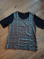 zwart glitter t-shirt van SHEILA DE VRIES maat L, Zwart, Maat 42/44 (L), Ophalen of Verzenden, Zo goed als nieuw