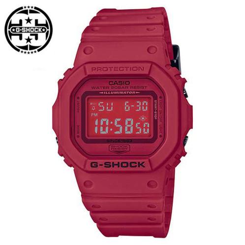 Casio G-Shock 35th Anniversary Red Out DW-5635C-4 (Limited, Sieraden, Tassen en Uiterlijk, Sporthorloges, Zo goed als nieuw, iOS
