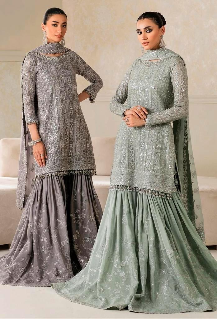 Elegante Geborduurde Chiffon Ensemble, Kleding | Dames, Carnavalskleding en Feestkleding, Nieuw, Kleding, Huwelijk, Maat 36 (S)