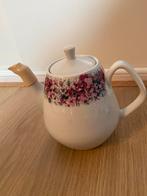 Antieke Porseleinen Theepot met Bloemmotief, Ophalen of Verzenden