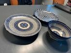 Markasnse borden 3 stuks, Huis en Inrichting, Keuken | Servies, Ophalen of Verzenden, Zo goed als nieuw, Overige stijlen, Bord(en)