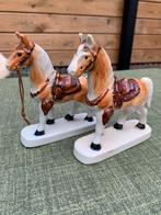 Vintage Porseleinen Paardenbeeldjes Set van 2 Woondecoratie, Ophalen of Verzenden