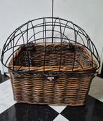 Rieten hond fietsmand met overkoepeling, Ophalen, Gebruikt, Fietsmand