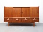 Deens wandmeubel teak schuifdeuren, 100 tot 150 cm, 150 tot 200 cm, Teakhout, Niet bekend