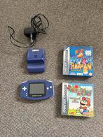 Gameboy Advance incl oplaadstation + 2 spellen, Ophalen of Verzenden, Gebruikt, Game Boy Advance, Met games