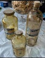 Woonaccessoires 3 Licht Bruine Flessen met kurken stop NIEUW, Huis en Inrichting, Woonaccessoires | Vazen, Ophalen of Verzenden