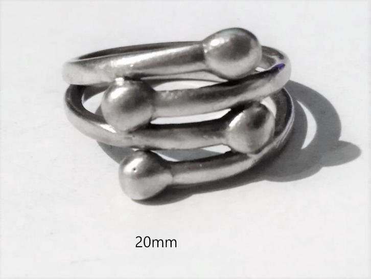 Prachtige gecaste/gegoten Mexicaanse ring (Afmeting: 20 mm), Sieraden, Tassen en Uiterlijk, Ringen, Nieuw, Dame of Heer, 20 of groter