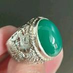 Ring maat 18,5 batu akik Kalsedony uit Indonesië, Ophalen of Verzenden, Zo goed als nieuw, 18 tot 19, Dame of Heer