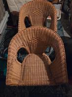 Twee rotan stoelen, Ophalen, Bruin, Twee