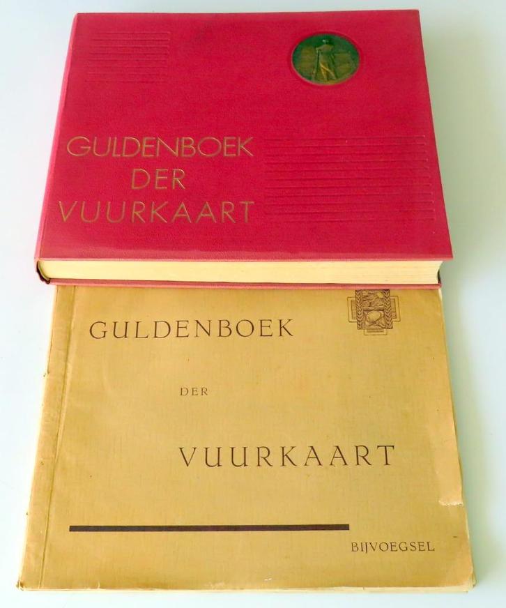 Uit inboedel: Gulden boek der vuurkaart , militair  incl ve, Antiek en Kunst, Antiek | Boeken en Bijbels, Verzenden