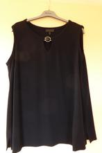 Chique top zwarte crepe  bijzondere hals Ulla Popken mt 50, Zwart, Nieuw, Ulla Popken, Shirt of Top