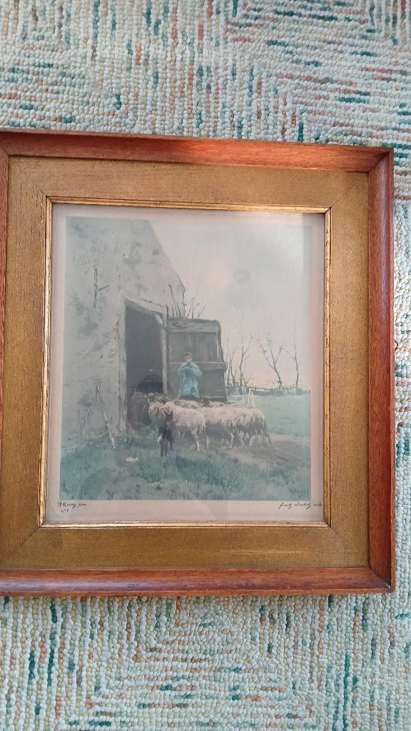 A. Mauve Litho, Antiek en Kunst, Kunst | Etsen en Gravures, Ophalen of Verzenden