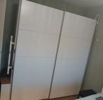 Witte kledingkast met schuifdeuren, Huis en Inrichting, Kasten | Kledingkasten, Ophalen, 200 cm of meer, Zo goed als nieuw, 200 cm of meer