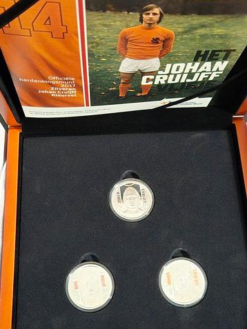 Johan Cruijff Kleurset 2017 - Zilveren Herdenkingsmunten beschikbaar voor biedingen